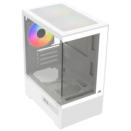 Powerboost Pb-M5001W 500W 3-12Cm Rainbow Fanlı Usb 3.0 Seaview M-Atx Gaming Beyaz Kasa Boş Bilgisayar Kasası