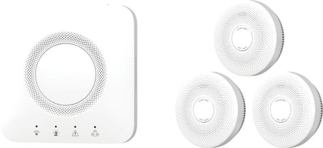 Hikvision Hf-Ks1-Wf-R8 Gatewayli Buzzerli Yangın Algılama Kablosuz Duman Dedektör Kiti