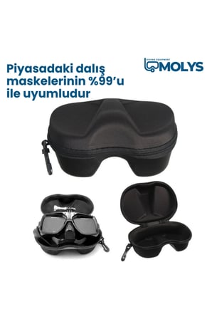 MOLYS STEALTH PRO ALÜMİNYUM DALIŞ MASKESİ + ANTI FOG (BUĞU ÖNLEYİCİ FİLM) + EVA KORUYUCU TAŞIMA KUTUSU