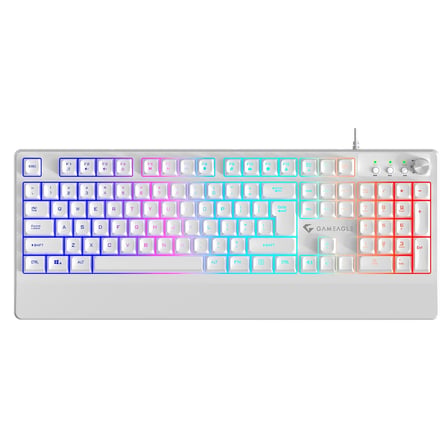 Gameagle Ge2008 Frost Blade Rgb Membran Beyaz Kablolu Oyuncu Klavyesi