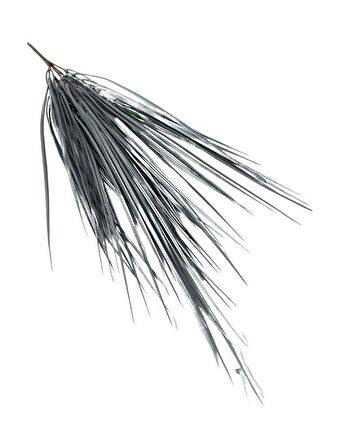 Yapay Çiçek Gümüş Renk Grass Saz 50cm Bitki Yapay Çiçek Dekor Çiçeği Uzun Ot