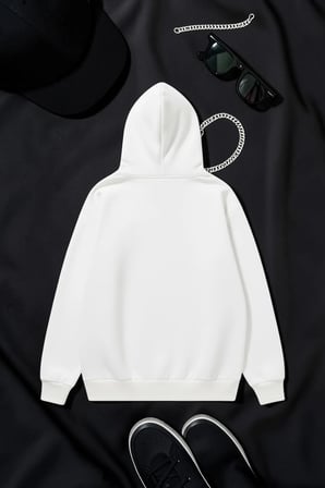New York Baskılı Oversize Sweatshirt