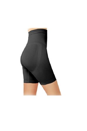 Kadın Toparlayıcı Mini Şort Korse Siyah