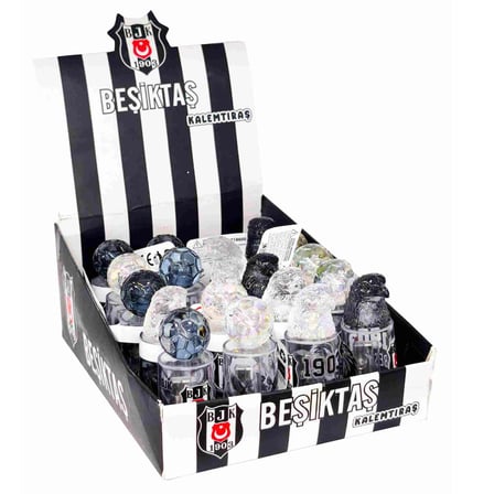Beşiktaş Kalemtıraş Figürlü Yuvarlak Tüp (24 Lü Paket) 718600