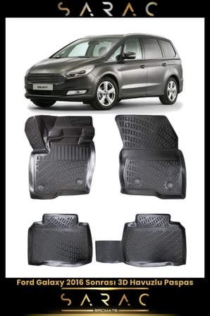 Ford Galaxy 2022 Model Araca Özel 3d Havuzlu Paspas