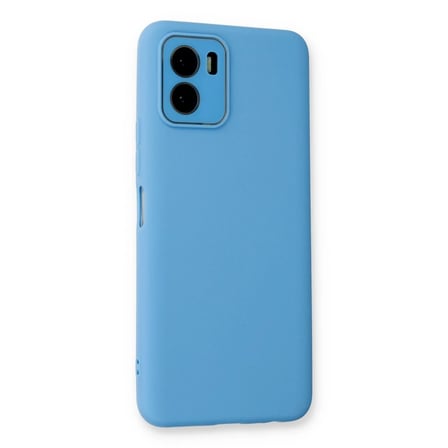 Vivo Y15S Kılıf Lansman Glass Kapak - Mavi