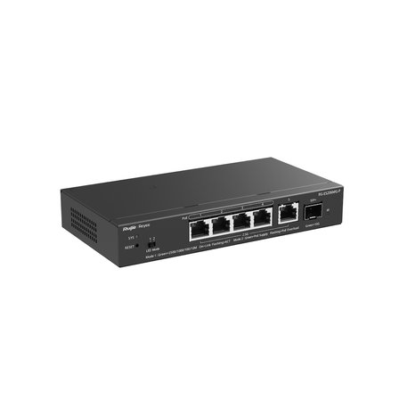 Ruijie Reyee Rg-Es206Mg-P 6 Port 10-100-1000Mbps Multi-Gigabit Yönetilebilir Switch 4Port Poe+70W