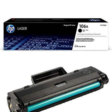 HP W1106A (106A) Siyah Black Orjinal Toner Laserjet MFP 137Fnw / M135A