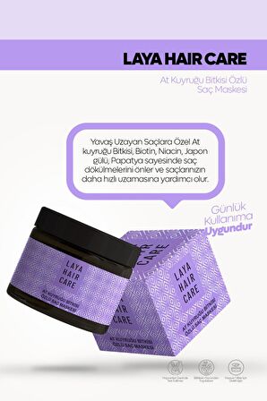 Saç Dökülmesine Karşı Bakım Maskesi At Kuyruğu Özlü Ekstra Yumuşak Saçlar Biotin Katkılı 250 Ml