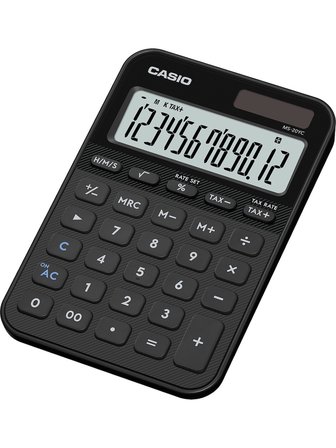 Casio Ms-20Yc-Bk 12 Hane Siyah Masa Üstü Hesap Makinesi