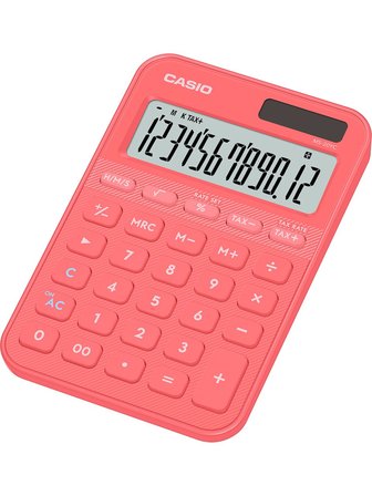 Casio Ms-20Yc-Cl 12 Hane Pembe Masa Üstü Hesap Makinesi