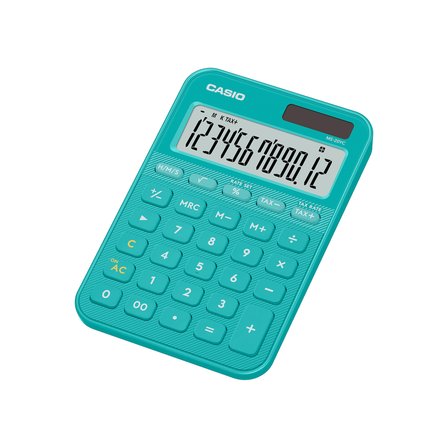 Casio Ms-20Yc-Tu 12 Hane Turkuaz Masa Üstü Hesap Makinesi
