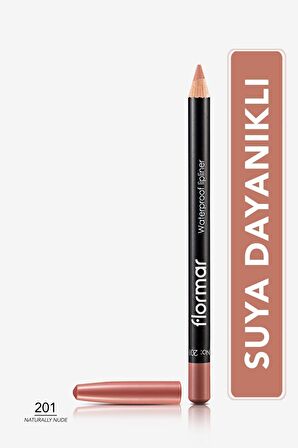 Flormar Suya Dayanıklı Dudak Kalemi - Waterproof Lipliner (Nude) - 201 NTRLLY NUDE - 8690604111015