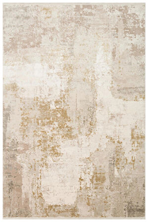 Hoom Rugs Franko FS 34 Cream Beige Viskon & Akrilik Yüksek Dokulu Modern Salon Halısı