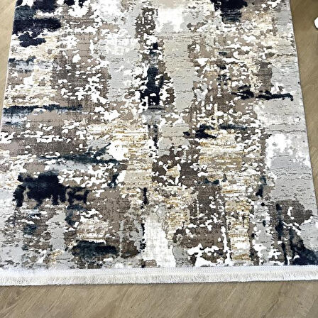 Hoom Rugs Prince 1011 Mavi Gri Makine Dokuma Yumuşak Akrilik Modern Halı