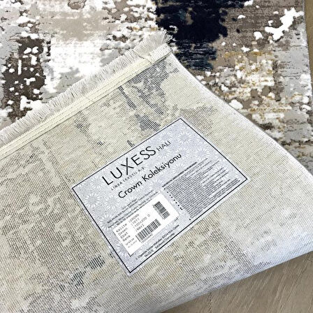 Hoom Rugs Prince 1011 Mavi Gri Makine Dokuma Yumuşak Akrilik Modern Halı