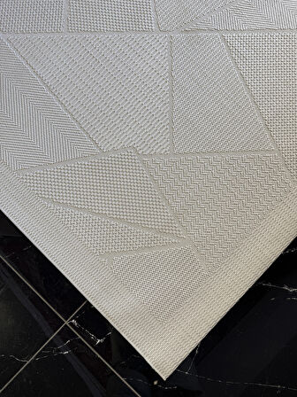Eko Mono MNO LUX 01 Grey Hav Toz Vermez Kaymaz Tabanlı Şık Kilim