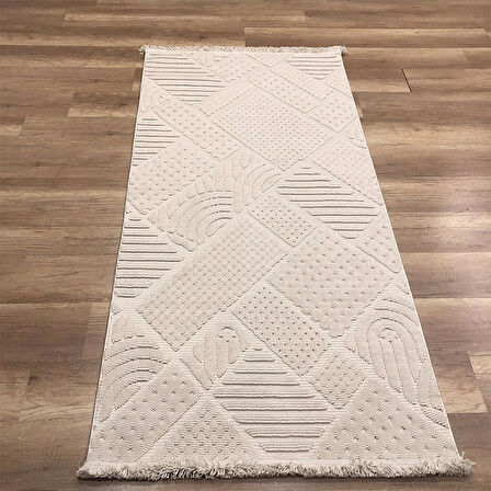 Hoom Rugs Mind 1119 Bej Modern İskandinav Kaymaz Taban Halı