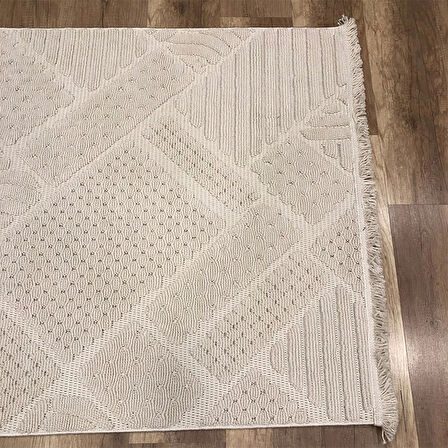 Hoom Rugs Mind 1119 Bej Modern İskandinav Kaymaz Taban Halı