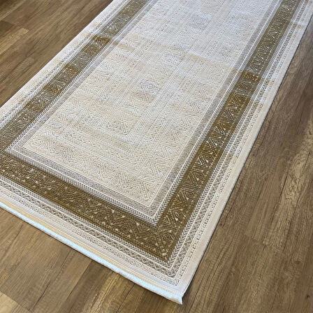 Hoom Rugs Valeria 1074 Gold Mikrofiber İpeksi Modern Halı