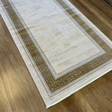 Hoom Rugs Valeria 1074 Gold Mikrofiber İpeksi Modern Halı