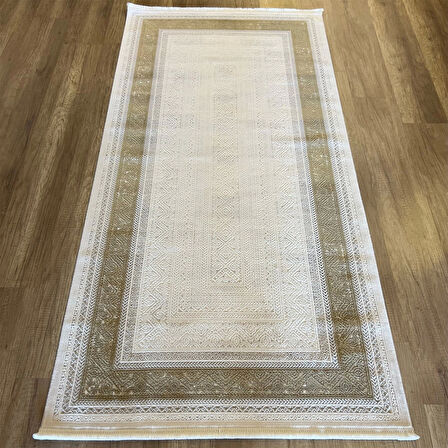 Hoom Rugs Valeria 1074 Gold Mikrofiber İpeksi Modern Halı