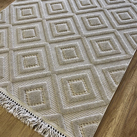 Hoom Rugs Design 1089 Gri Yumuşak Dokulu Desensiz İskandinav Halı