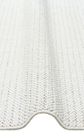 Hoom Rugs Loop Beyaz Spor Saçaklı İskandinav Halı