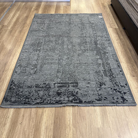 Hoom Rugs Overdye OVR02 Krem Koyu Gri Doğal Bambu & Viskon Modern Salon Halısı