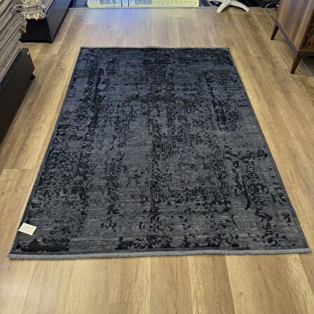 Hoom Rugs Overdye OVR02 Krem Koyu Gri Doğal Bambu & Viskon Modern Salon Halısı