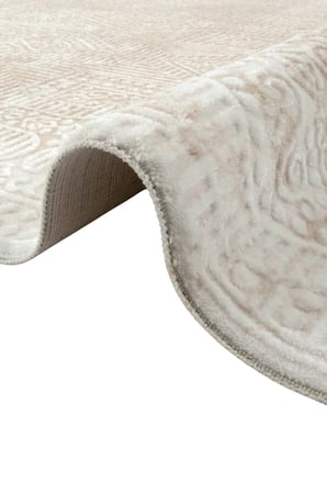 Hoom Rugs İmge 2508 Bej Etnik Desenli Modern Akrilik Salon Halısı