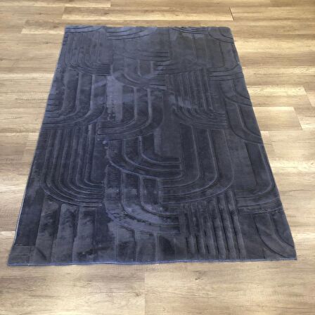 Hoom Rugs Zümrüt Antrasit Yıkanabilir Kaymaz Halı