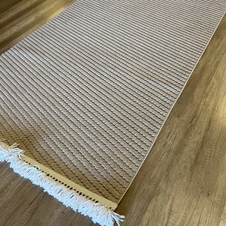 Hoom Rugs Dizayn 1063 Vizon Yumuşak Dokulu Desensiz İskandinav Halı