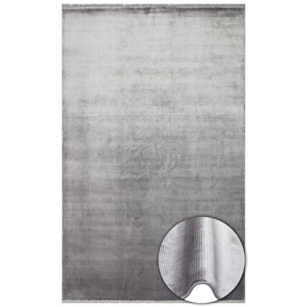 Hoom Rugs Como NAP 01 Antrasit Viskon & Floş Sık Dokuma Modern Salon Halısı