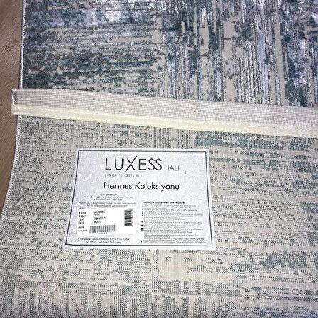 Hoom Rugs Ares 1005 Mavi Leke Tutmaz Dikdörtgen Salon Halısı Halı