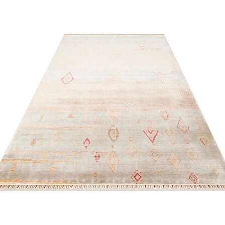 Hoom Rugs Nepal ZR 15 Yün Viskon Tensel Beige Autumn Otantik Modern Uşak Halısı