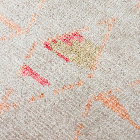 Hoom Rugs Nepal ZR 15 Yün Viskon Tensel Beige Autumn Otantik Modern Uşak Halısı