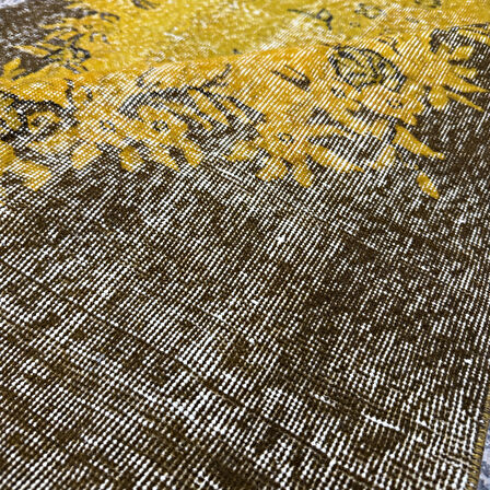 Hoom Rugs Vintage Sarı Göbekli 110x200 2,20 M2 Vintage Halı
