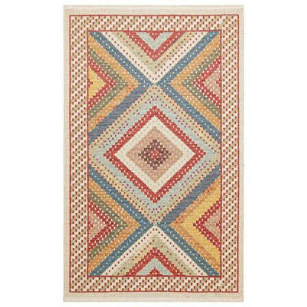 Eko Halı Nomad Kilim NMD 10 Red Yıkanabilir kilim
