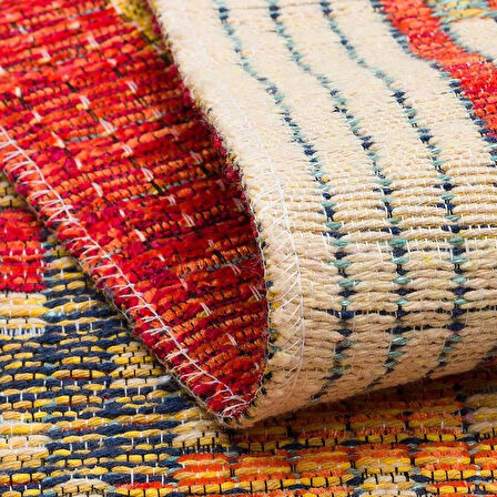 Eko Halı Nomad Kilim NMD 10 Red Yıkanabilir kilim
