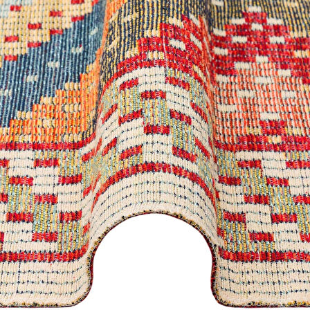 Eko Halı Nomad Kilim NMD 10 Red Yıkanabilir kilim