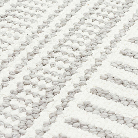 Eko Halı Oslo 01 White Grey İskandinav Halı