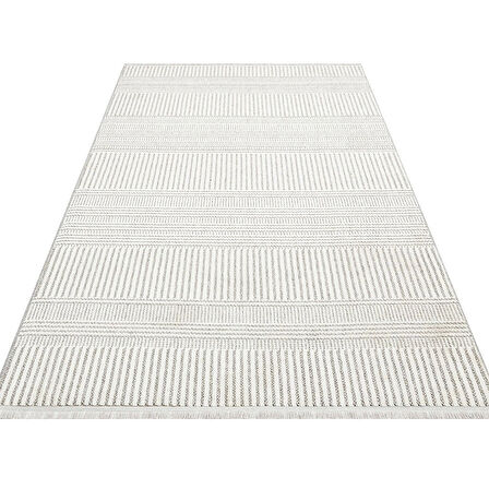 Eko Halı Oslo 01 White Grey İskandinav Halı