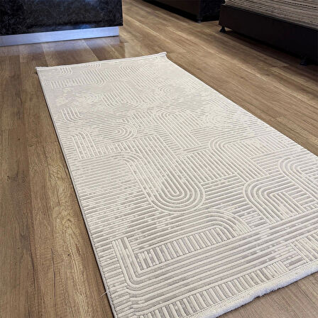 Hoom Rugs Markiz 1138 Krem Modern Pamuk Taban Halı