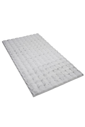 Apex Molecule Gri Peluş Post Halı