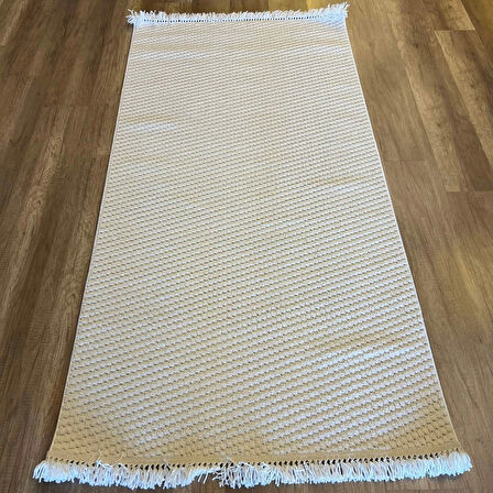 Hoom Rugs Dizayn 1063 Krem Yumuşak Dokulu Desensiz İskandinav Halı