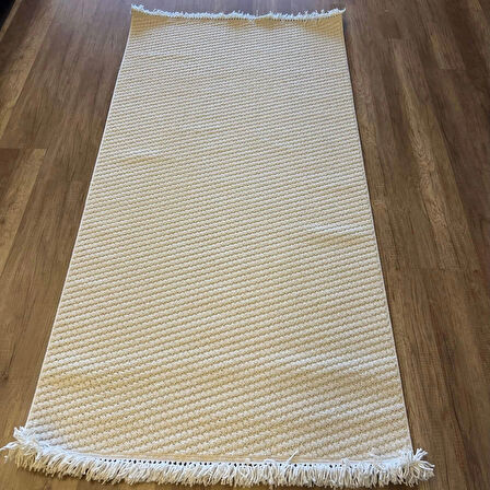 Hoom Rugs Dizayn 1063 Krem Yumuşak Dokulu Desensiz İskandinav Halı