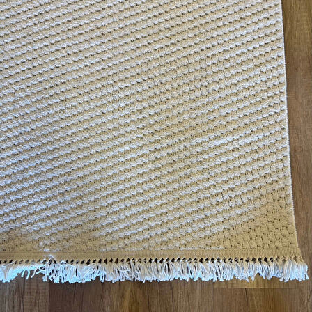 Hoom Rugs Dizayn 1063 Krem Yumuşak Dokulu Desensiz İskandinav Halı