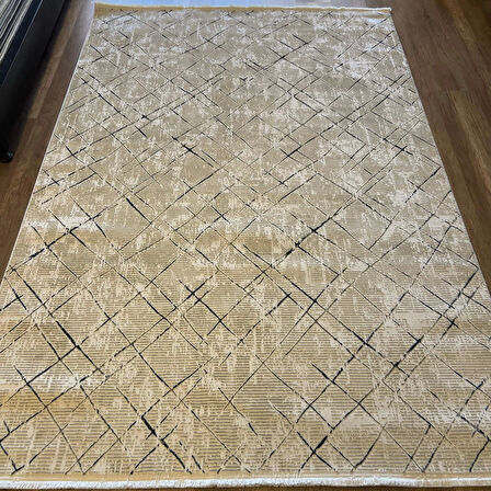 Hoom Rugs Motto 1004 Beyaz Mavi Modern Halı