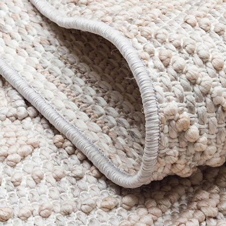 Hoom Rugs Mikanos CZY 02 Grey Beige Hav Vermez Yıkanabilir Modern Halı